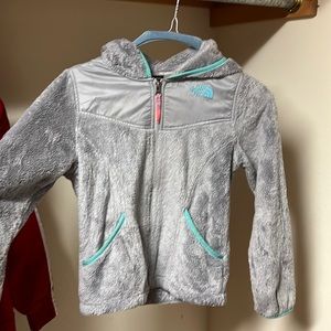 North face kids fleece gray
